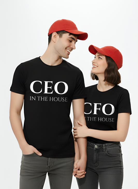 CEO CFO COUPLE REGULAR T-SHIRTS