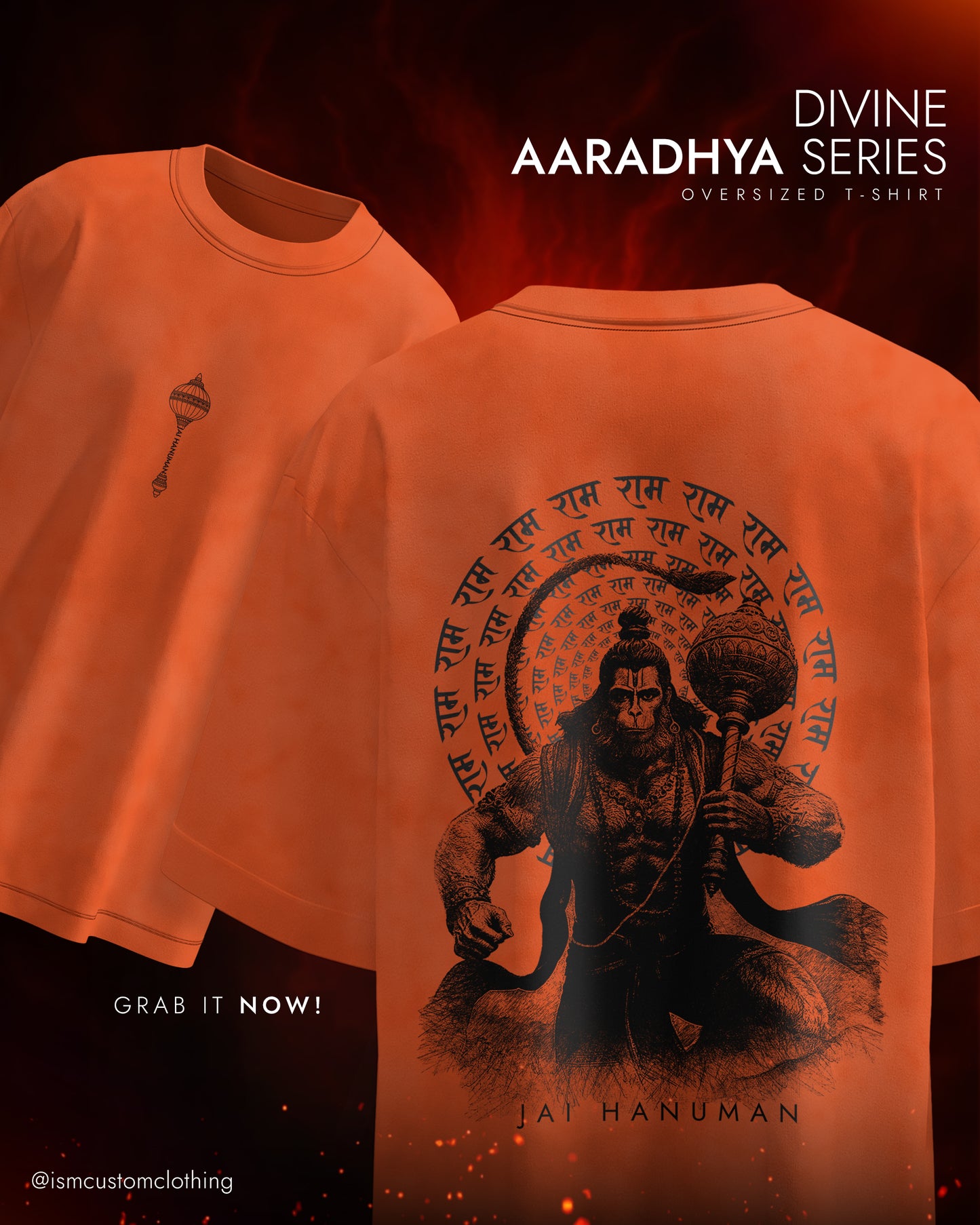 JAI HANUMAN OVERSIZED T-SHIRT