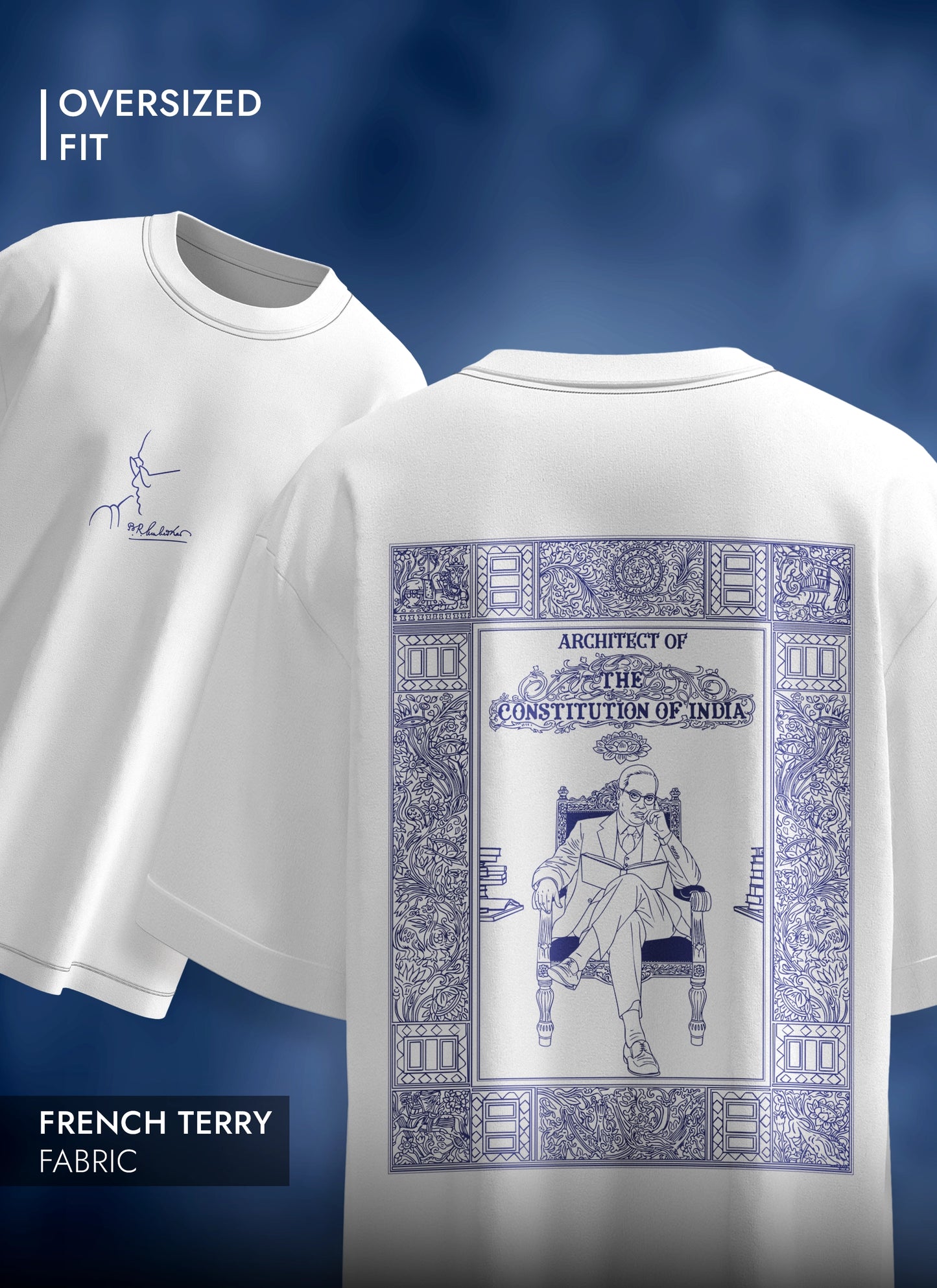 B.R. AMBEDKAR OVERSIZED T-SHIRT
