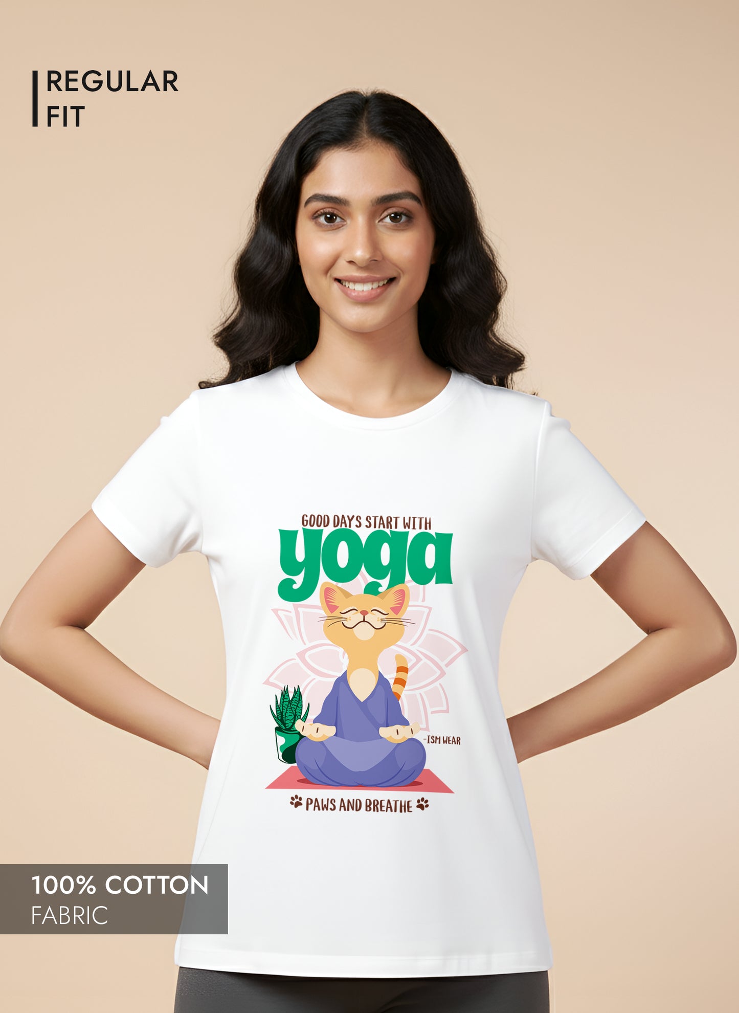 CAT GOOD DAY REGULAR T-SHIRT