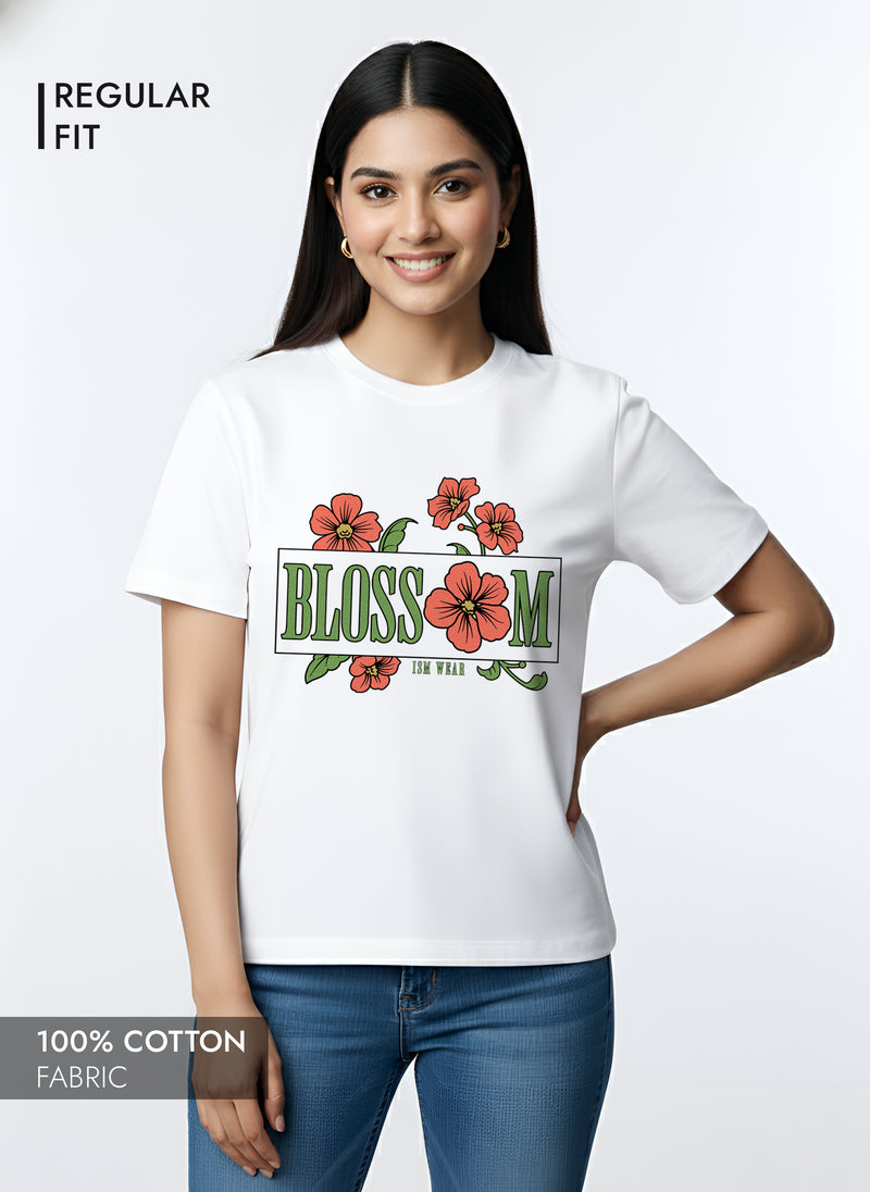 BLOSSOM WOMEN REGULAR T-SHIRT