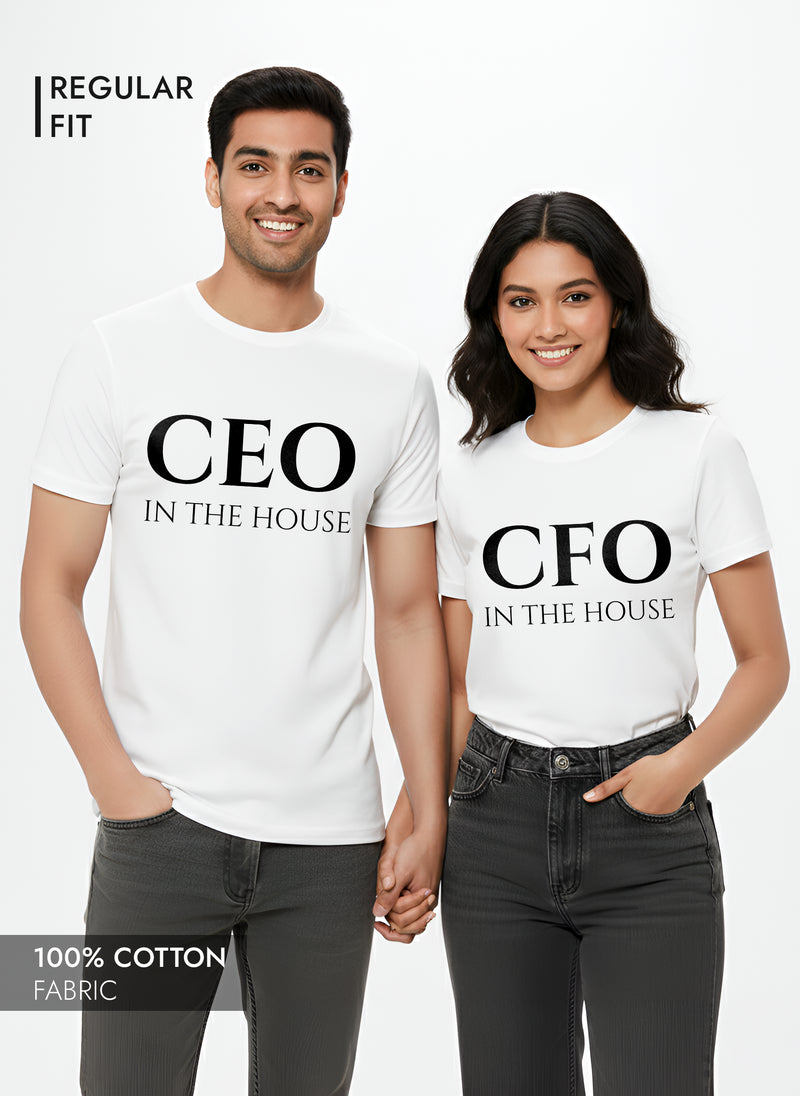 CEO CFO COUPLE REGULAR T-SHIRTS