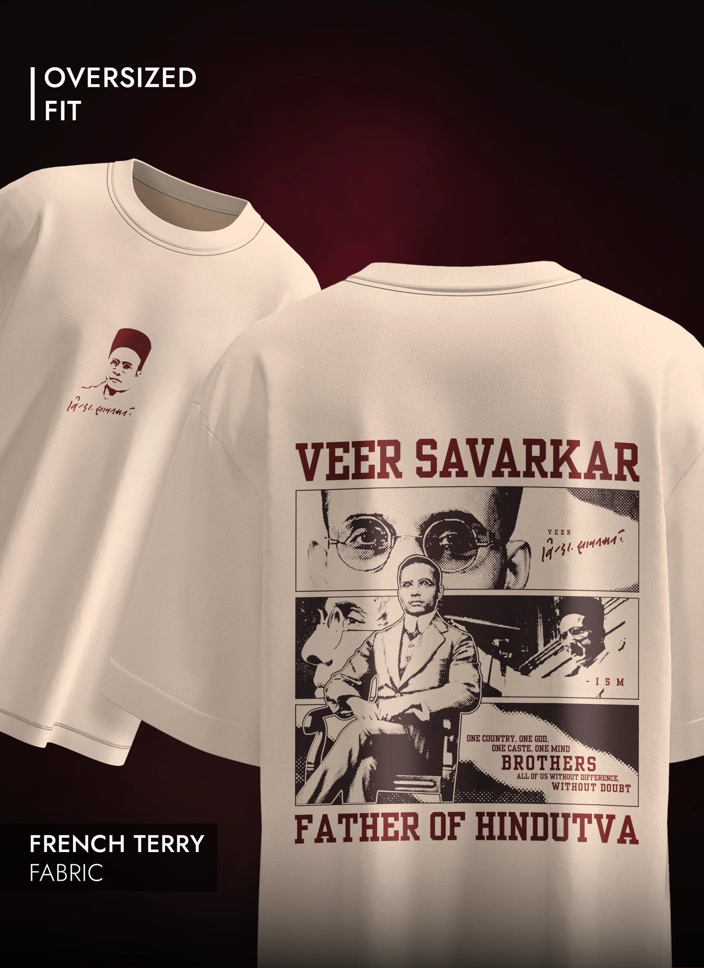 VEER SAVARKAR OVERSIZED T-SHIRT