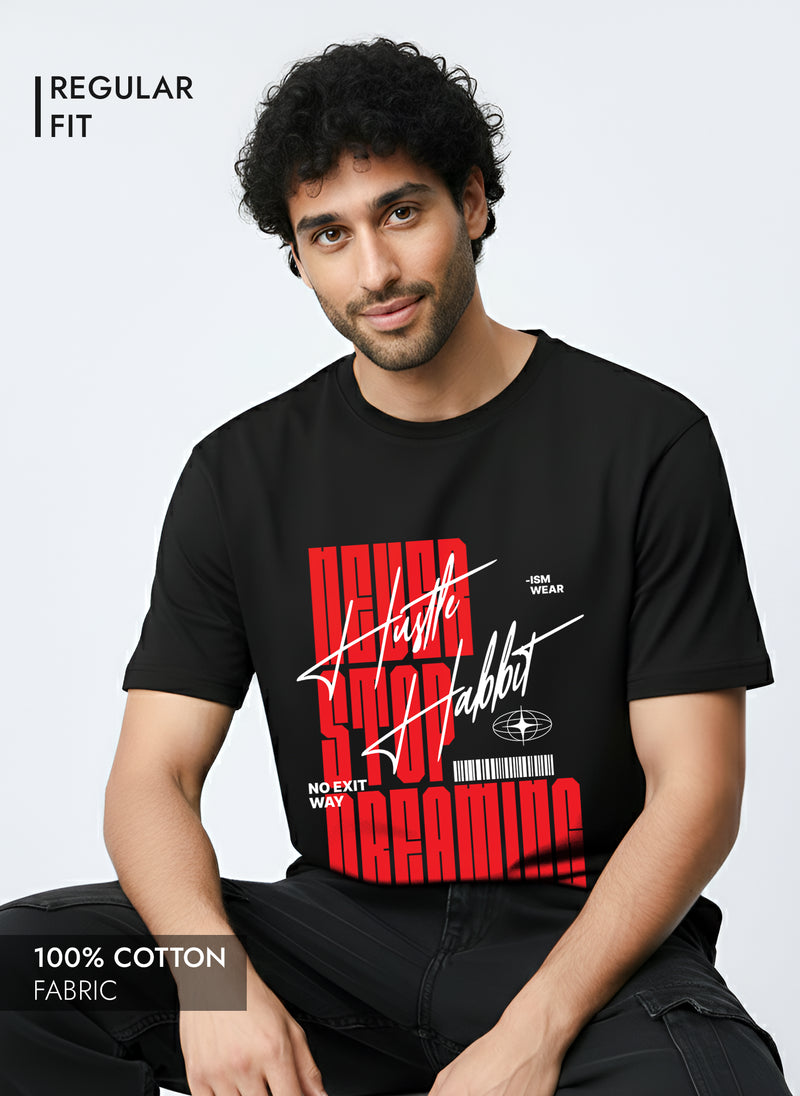 HUSTLE HABIT REGULAR T-SHIRT
