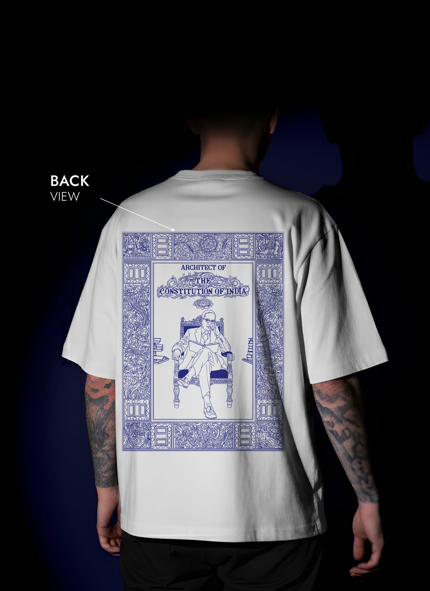 B.R. AMBEDKAR OVERSIZED T-SHIRT