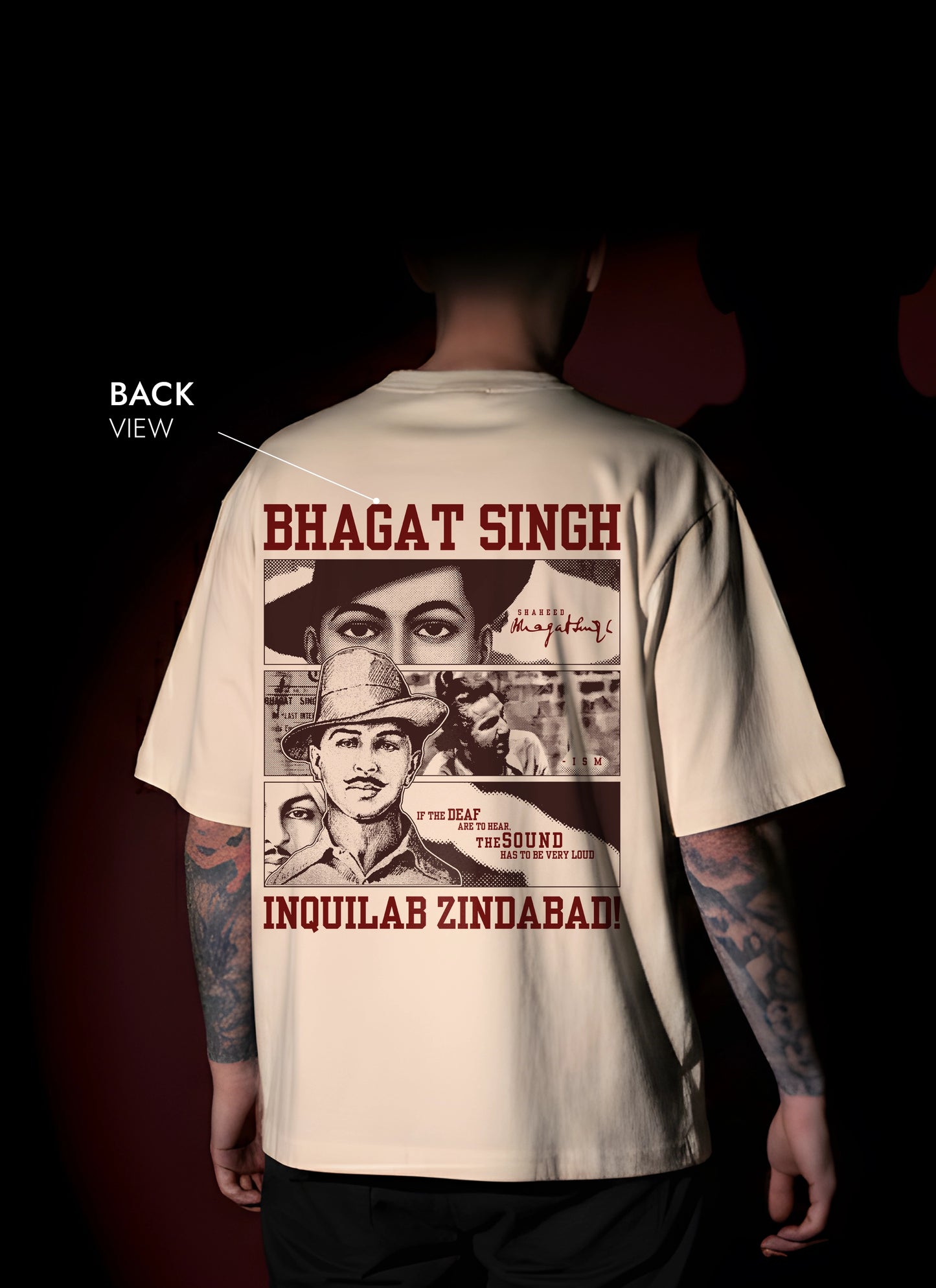 BHAGAT SINGH OVERSIZED T-SHIRT