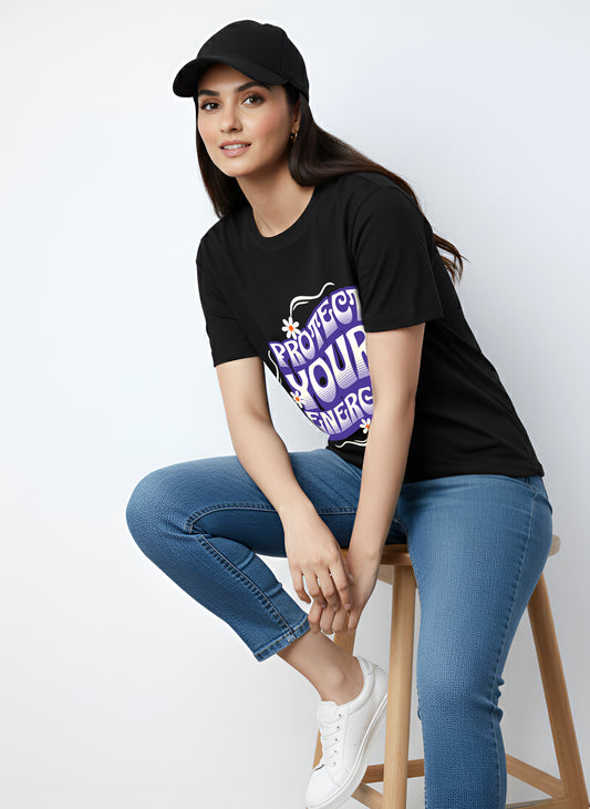 PROTECT YOUR ENERGY WOMEN REGULAR T-SHIRT