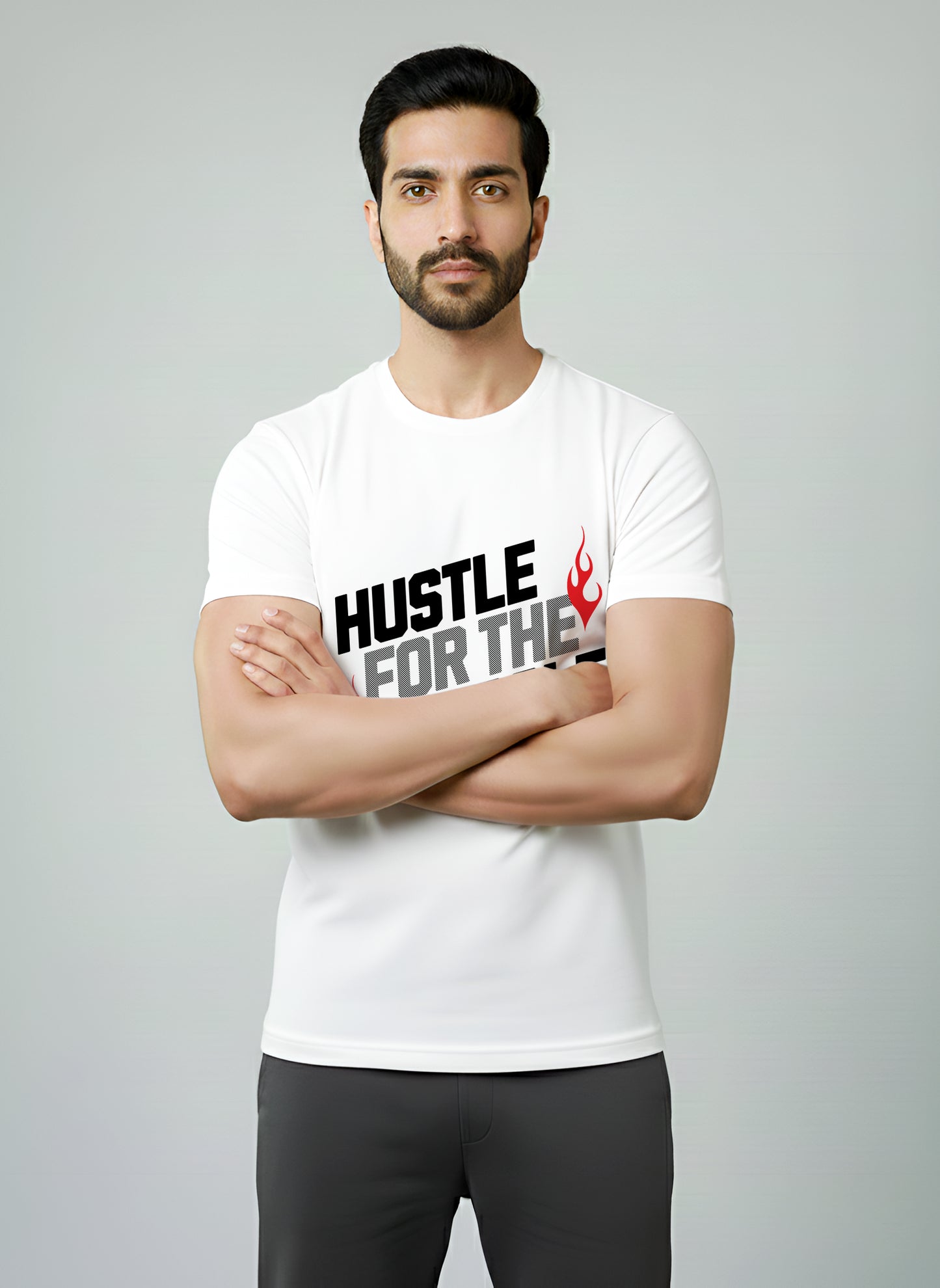 HUSTLE FOR THE MUSCLE REGULAR T-SHIRT