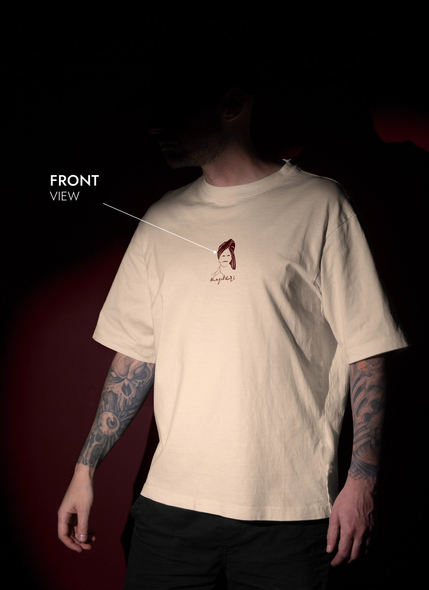 BHAGAT SINGH OVERSIZED T-SHIRT