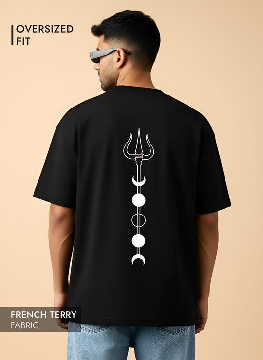 TRISHUL MOON OVERSIZED T-SHIRT