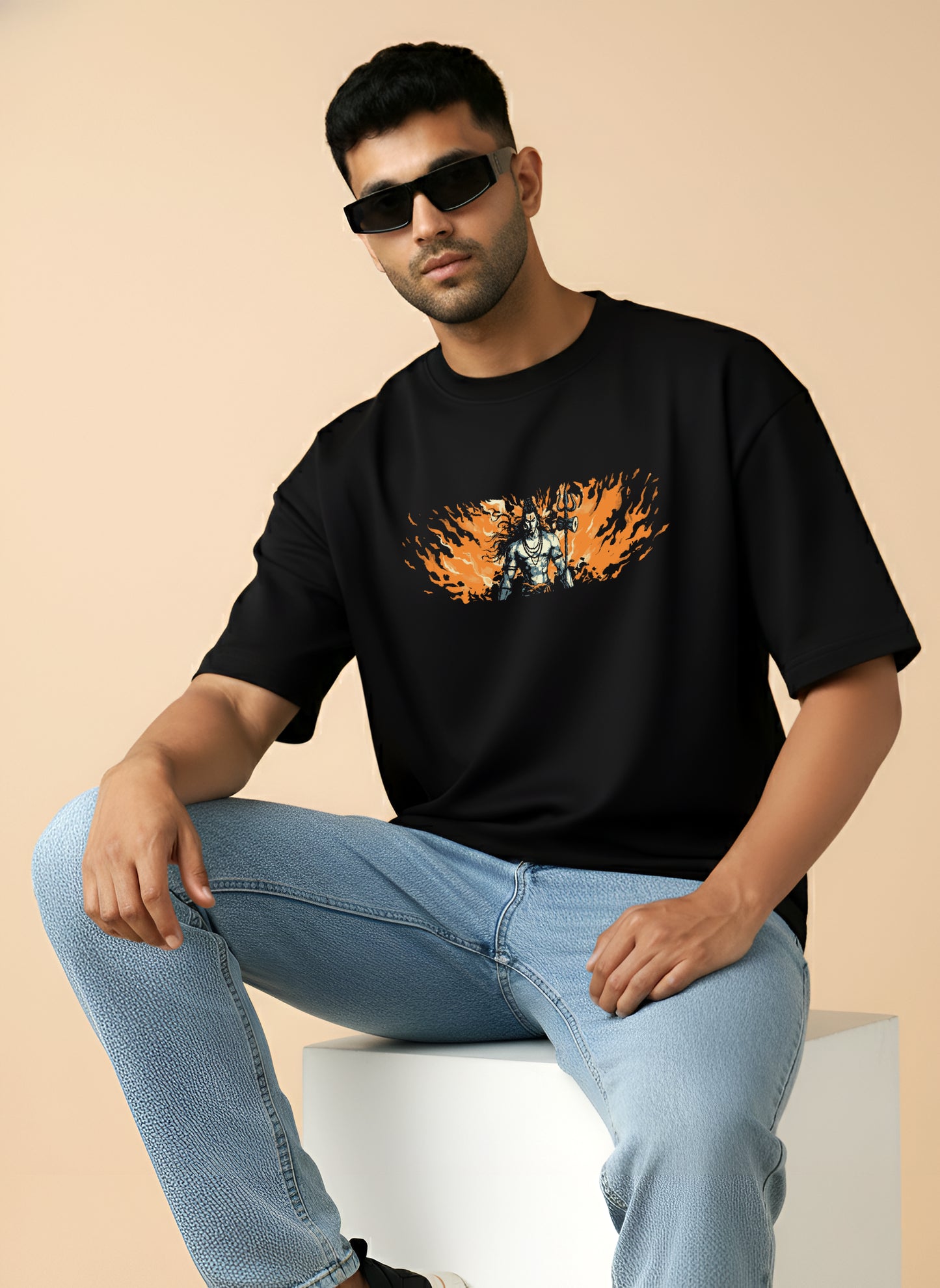 HAR HAR MAHADEV OVERSIZED T-SHIRT