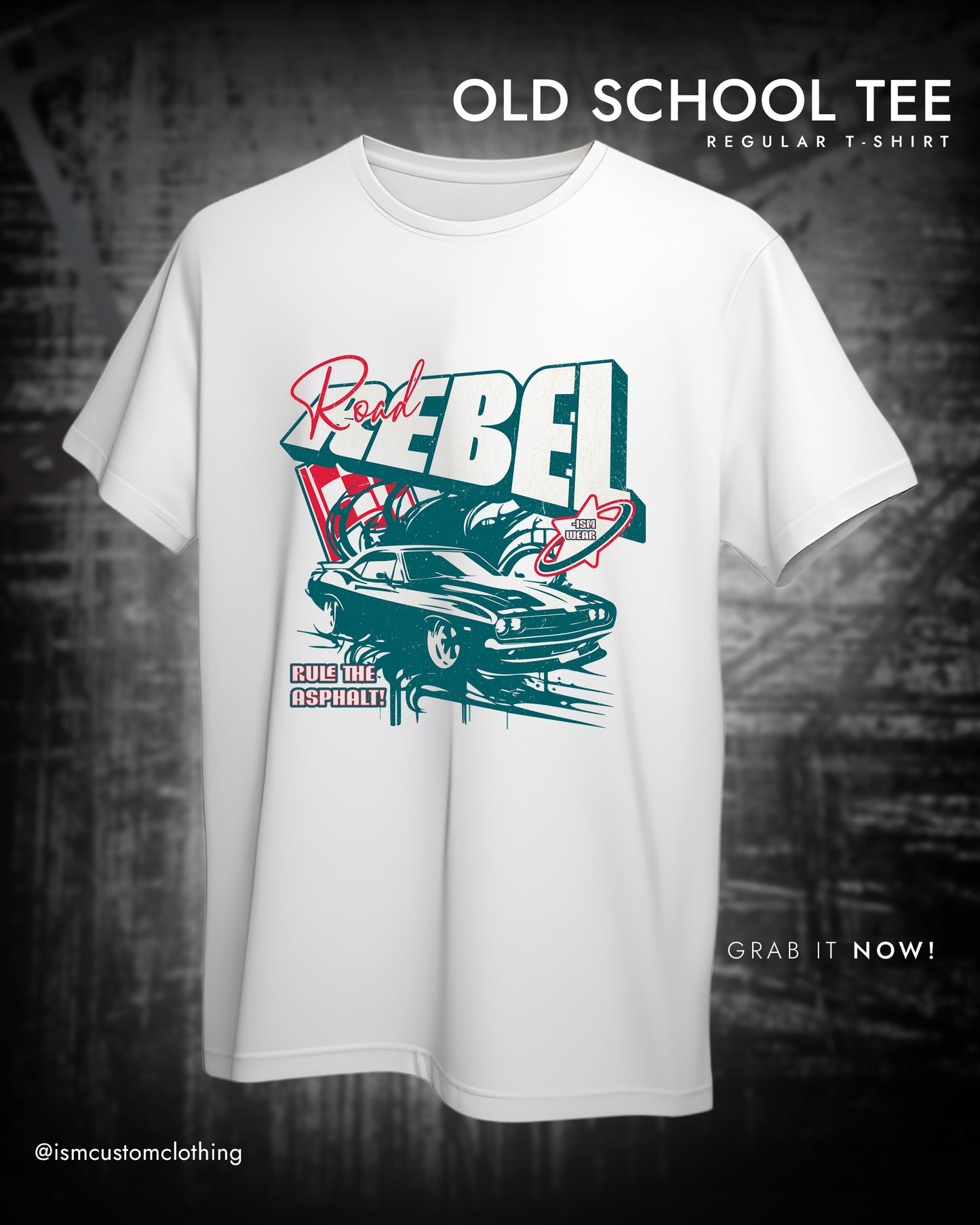 ROAD REBEL OLD SCHOOL REGULAR T-SHIRT
